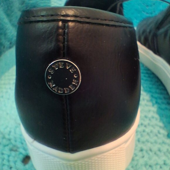 Sneaker Women's - Steve Madden Black Electic/Eltro 1S1 - Size 10M - Picture 6 of 8